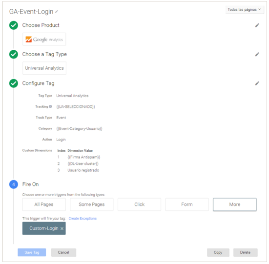 Eventos o Triggers en Google Tag Manager
