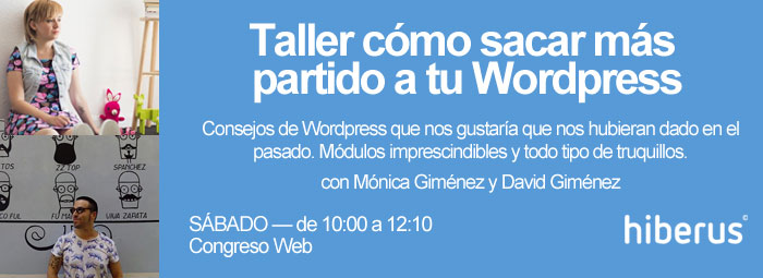 Taller Sacar Más Partido a WordPress en Congreso Web