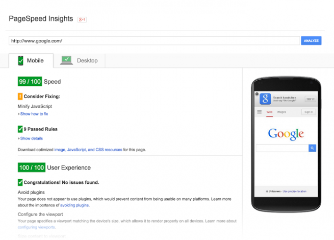 Google page speed. ecommerce black friday