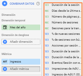 combinar datos