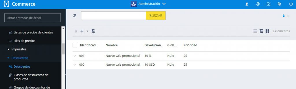 Promociones Hybris