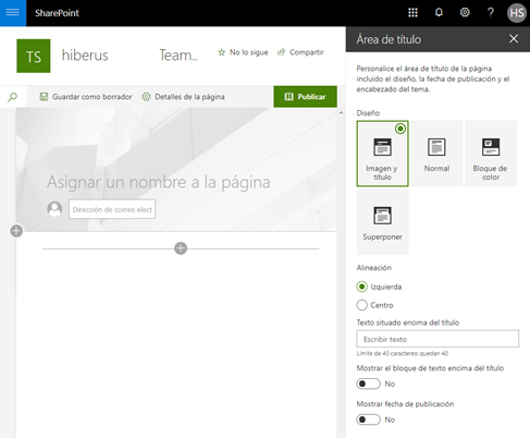 titulos paginas sharepoint