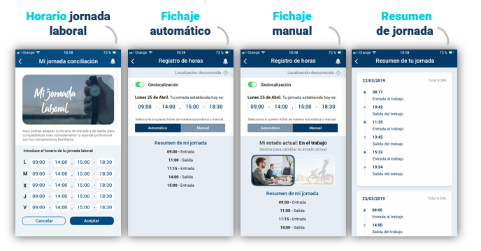 Las aplicaciones corporativas facilitan el fichaje