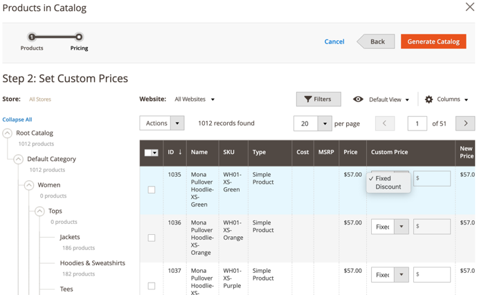 Magento B2B Commerce Catálogo compartido