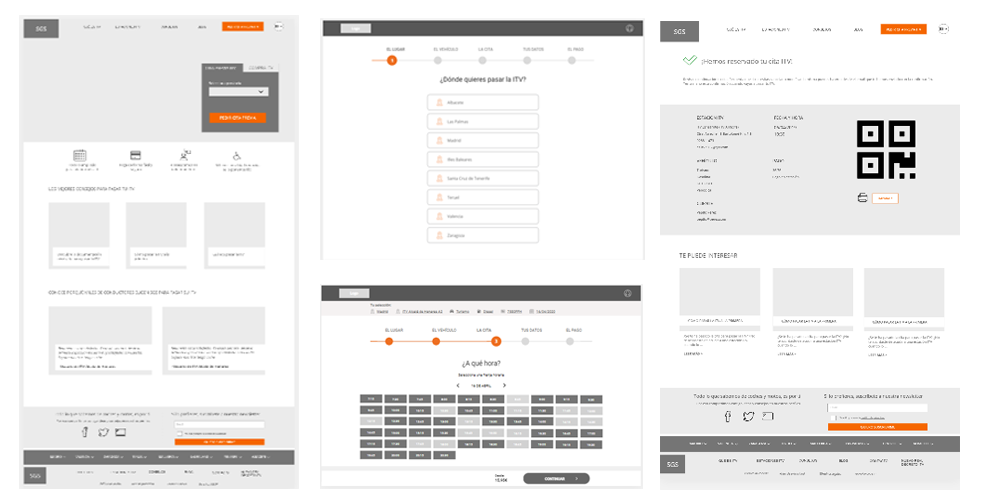 Prototipos del proceso de cita previa para ITV