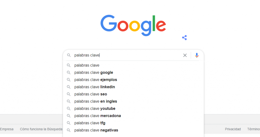 autocompletar google