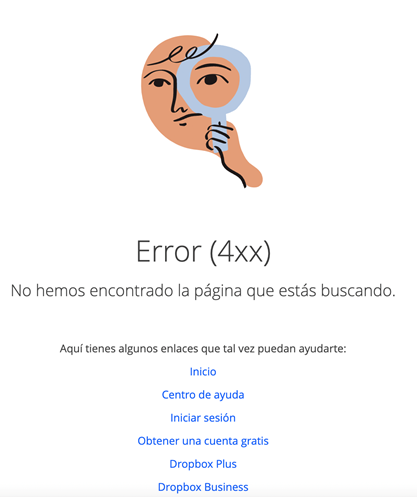 Ejemplo Página Error 404