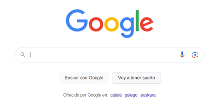 botón voy a tener suerte de google