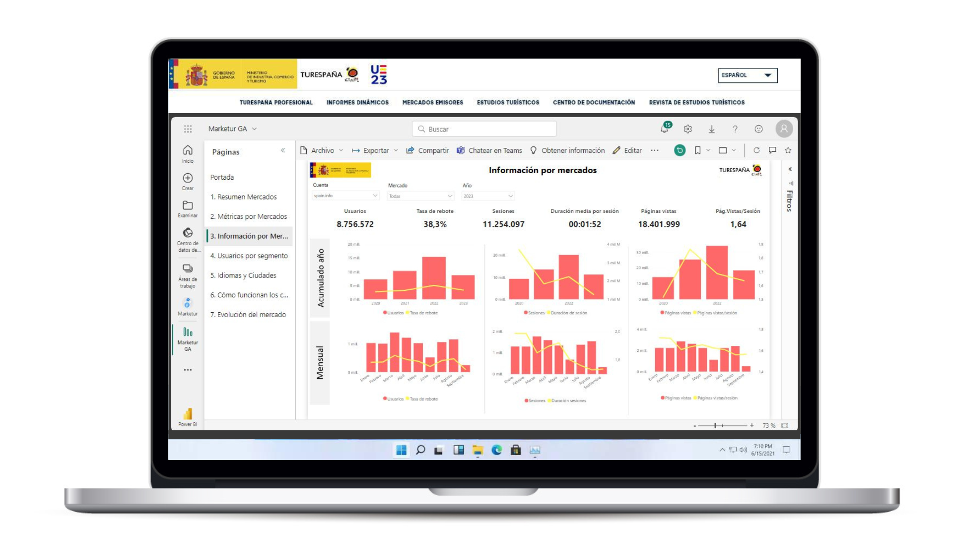 Web Sistema de Información Turística Turespaña