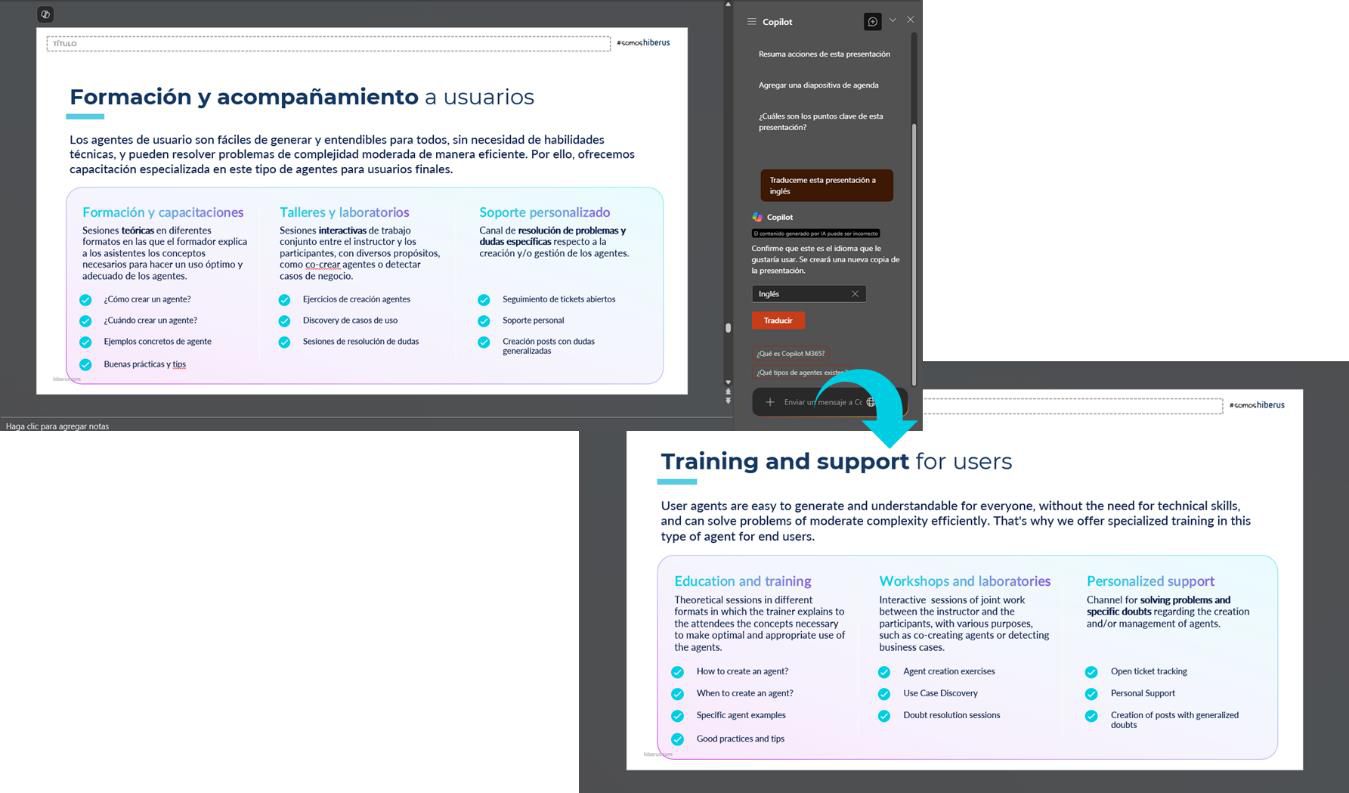 PowerPoint traduce presentaciones completas con un solo clic