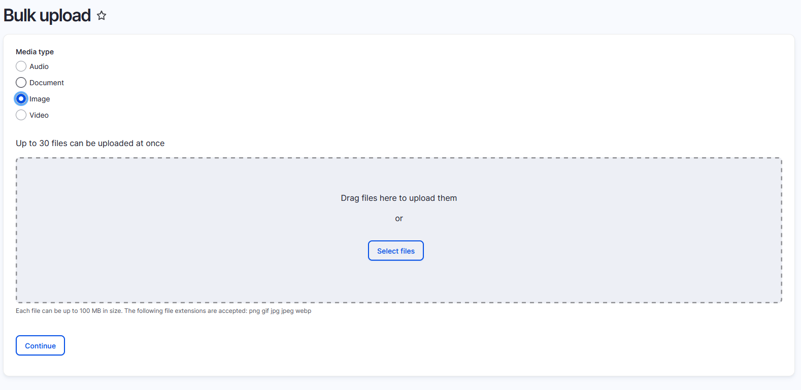 Simple Media Bulk Upload 