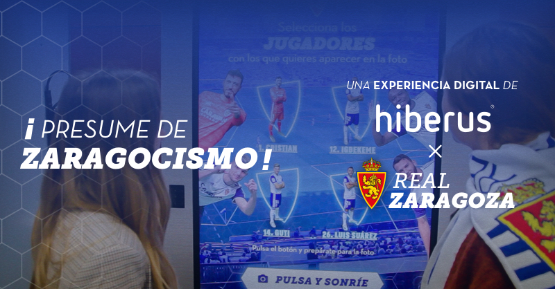 Pantalla interactiva futbol Real Zaragoza